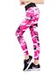 abordables Pants-Femme Sportif Yoga Respirable Des sports Quotidien Joggings Pantalon Camouflage Cheville Noir Violet Rose Claire Arc-en-ciel Gris