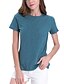 preiswerte Tops in Übergröße-Damen Plus Size Tops Kurzarm T-Shirts Rundhalsausschnitt T-Shirts&amp;amp; # 40; schwarz, xl&amp;amp; # 41;