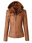 cheap Women&#039;s Coats &amp; Jackets-Women&#039;s Jacket Fall Winter Spring Street Holiday Valentine&#039;s Day Regular Coat V Neck Windproof Warm Regular Fit Active Streetwear Sports Jacket Long Sleeve Solid Color Camel Apricot Black