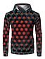 billige Hættetrøjer og sweatshirts til drenge-Børn Drenge Hættetrøje og sweatshirt Langærmet 3D Trykt mønster Rød Børn Toppe Aktiv Nytår
