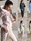 cheap Two Piece Sets-Women&#039;s Drawstring Loose Fit Adults Casual Athleisure Tracksuit Sweatsuit Jogging Suit 2pcs / pack Clothing Suit Long Sleeve Fall Mid Waist Soft Comfortable Polyester Running Everyday Use Sportswear