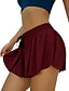 cheap Shorts-Women&#039;s Shorts Skort Black Blue Purple Yoga Flowy Low Waist Baggy Beach Fitness Stretchy Plain Comfort S M L XL XXL