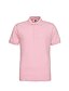 abordables Vêtements Homme-Chemise Henley Chemise de golf Homme Logo non imprimable Normal 1 pc Col Boutonné Sous Patte Manches Courtes Standard Décontractée Travail Polyester / Printemps / Eté