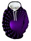cheap Hoodies-Men&#039;s Hoodie Pullover Hoodie Sweatshirt Black Yellow Red Blue Purple Hooded Geometric Optical Illusion 3D Print Plus Size Casual Clothing Apparel Hoodies Sweatshirts  Long Sleeve