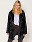 cheap Coats &amp; Trench Coats-Women&#039;s Faux Fur Coat Active Casual Wedding Valentine&#039;s Day Going out Work Coat Long Polyester Camel White Black Fall Winter Spring Turndown Regular Fit S M L XL XXL 3XL