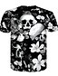 cheap Tank Tops-Men&#039;s T shirt Shirt 3D 3D Print Crew Neck Casual Daily Short Sleeve Rivet Mesh Tops Black / Gray / Summer