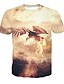 cheap Tank Tops-Men&#039;s T shirt Shirt 3D 3D Print Crew Neck Casual Daily Short Sleeve Rivet Mesh Tops Black / Red Black / Gray Gray / White / Summer
