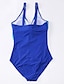 abordables Una pieza-Mujer Bañadores Una pieza Traje de baño Bloque de color Azul Piscina Morado Bañadores Trajes de baño