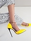abordables Pumps &amp; Heels-Mujer Tacones Tacón de Aguja Dedo Puntiagudo Sensual Boda Fiesta y Noche PU Perla de Imitación Un Color Blanco Negro Amarillo