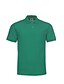 billige Herre Mode Beklædning-Herre Henley-skjorte Golftrøje Logo ikke-udskrivning Krave Knap ned krave Afslappet Arbejde Kortærmet Toppe Grøn / Navy Hvid Sort / Forår / Sommer