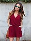 abordables Jumpsuits &amp; Rompers-mujeres chiffon jumpsuit romper short sleeve playsuit bodycon party