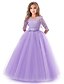 cheap Girls&#039; Dresses-Kids Floral Lace &amp; Tulle Princess Party Gown