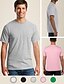 cheap Men&#039;s Clothing-Men&#039;s T shirt Plain non-printing Round Neck Daily Sports Short Sleeve Tops Simple Green White Black / All Seasons / select one size larger than usual