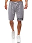 cheap Pants-Men&#039;s Casual / Sporty Athleisure Pocket Elastic Drawstring Design Print Shorts Short Pants Micro-elastic Daily Gym Letter Mid Waist Black Light Grey S M L XL XXL / Summer