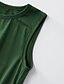 abordables New Arrivals-Maman et moi Robes Floral Imprimer Vert Maxi Sans Manches du quotidien Tenues assorties / Eté