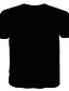 billige Tank Tops-Herre T-Shirts T-shirt Grafisk Muskel 3D-udskrivning Rund hals Daglig Ferie Kortærmet 3D Trykt mønster Toppe Afslappet Muskel Sport Hvid / Sort Hvid Sort / Sommer