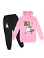 cheap Girls&#039; Clothing Sets-Kids Girls&#039; Clothing Set Long Sleeve Pink Black Gray Unicorn Print Cartoon Graphic Leisure Sports Cotton Regular Basic 2-12 Years
