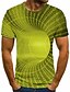 billige T-Shirts-Herre T-Shirts T-shirt Skjorte Grafisk 3D Print Rund hals Plusstørrelser Daglig Kortærmet Regulær Toppe Designer Basale Stor og høj Blå Lilla Gul