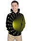 billige Hættetrøjer og sweatshirts til drenge-Børn Baby Drenge Hattetrøje Langærmet 3D-udskrivning Geometrisk Grøn Blå Sort Børn Toppe Vinter Forår Aktiv Basale Daglig