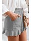 cheap Shorts-Women&#039;s Basic Soft Shorts Slacks Plus Size Pants Dailywear Causal Cotton Blend Solid Colored High Waist Loose Black Gray Army Green Dusty Blue Orange S M L XL XXL