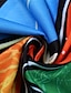 preiswerte Casual Kleider-Damen Knielanges Kleid Etuikleid Blau Regenbogen Halbe Ärmel Bedruckt Farbblock Abstrakt V-Ausschnitt Frühling Sommer Alltag 2022 Lose M L XL XXL 3XL