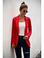 cheap Blazers-Women&#039;s Open Front Blazer Solid Colored Causal Holiday Black / Blue / Red S / M / L