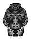 preiswerte Hoodies-Herren Hoodie Sweatshirt Kapuze Schwarz Weiß Blau Purpur Grau Mit Kapuze Graphic Täglich Ausgehen 3D-Druck Übergröße Brautkleider schlicht Bekleidung Kapuzenpullover Sweatshirts Langarm