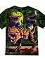 billige T-shirts &amp; Trøjer til Drenge-Børn Drenge T-shirt Kortærmet Dinosaurus Dyr Trykt mønster Grøn Børn Toppe Sommer Aktiv Sej Dagligdagstøj Regulær 4-12 år