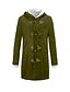 cheap Coats &amp; Trench Coats-Women&#039;s Coat Hoodie Jacket Outdoor Winter Fall Long Coat Loose Fit Casual Jacket Long Sleeve Solid Color Wine Red Green Black / Pocket
