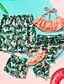 cheap Family Look Sets-Family Look Swimwear Graphic Print Green Matching Outfits / Summer