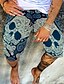abordables Beach Shorts-Hombre Pantalón corto Pantalones cortos de verano Bermudas Pantalones cortos de playa Pantalones bohemios Estampados Correa Estampado Longitud de la rodilla Comodidad Ligero Festivos Playa Elegante