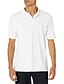 cheap Men&#039;s Clothing-Men&#039;s Henley Shirt Golf Shirt Logo non-printing Collar Button Down Collar Casual Work Short Sleeve Tops Green / Navy White Black / Spring / Summer