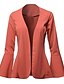 preiswerte Damen Blazer-Damen Mantel Formaler Stil Volltonfarbe Alltag Mantel Normal Frühling Sommer Standard Jacken Orange