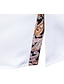 abordables Camisas de hombres-Hombre Camisa Abstracto Cuello Americano Diario Manga Larga Tops Sencillo Elegante Formal Clásico Blanco Negro Vino