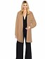 cheap Furs &amp; Leathers-Women&#039;s Faux Fur Coat Daily Fall Winter Regular Coat Shirt Collar Regular Fit Work Jacket Long Sleeve Solid Colored Fur Blushing Pink Camel / Plus Size