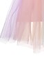 cheap Girls&#039; Dresses-Kids Little Dress Girls&#039; Rainbow Patchwork Daily Tulle Dress Sequins Pink Tulle Sleeveless Basic Cute Dresses Spring Summer 3-12 Years