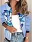 cheap Jackets-Women&#039;s Jacket Bomber Jacket Varsity Jacket Print Active Streetwear Daily Holiday Coat Regular Air Layer Fabric Black Blue Zipper Spring &amp;  Fall Collarless Regular Fit S M L XL XXL 3XL