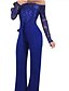 cheap Jumpsuits &amp; Rompers-Women&#039;s Jumpsuit Floral Blue Black S M L