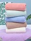 economico Collezione di base-litb basic bagno asciugamani in pile di corallo morbido comodi asciugamani per il lavaggio quotidiano della casa 3 pezzi in 1 set 35 * 75 cm * 3 in colori casuali