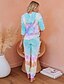 cheap Pajamas-Women&#039;s Polyester Suits S Blue