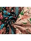abordables Vestidos casuales-Mujer Vestido de Columpio Vestido bohemio Mini vestido Beige Floral Manga Larga Verano Primavera Retazos Boho Escote en Pico Vestido de invierno vestido de otoño 2023 S M L XL