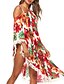 cheap Cover-Ups-Women&#039;s Cover Up Swimsuit Floral Red Swimwear Bathing Suits