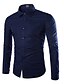 cheap Men&#039;s Shirts-Men&#039;s Shirt Prom Shirt Collar Spread Collar Solid Colored White Black Red Navy Blue Long Sleeve Daily Work Slim Tops Cotton Casual Chinoiserie / Spring / Fall