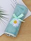 cheap Basic Collection-LITB Basic Bathroom Soft Coral Fleece Hand Towel Cute Daisy Flower Embroidery Solid Colored Comfortable Absorbent Daily Home Wash Towels 1 pcs 35*75cm