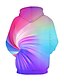 cheap Girls&#039; Tees &amp; Blouses-Kids Girls&#039; Hoodie &amp; Sweatshirt Long Sleeve Rainbow 3D Print Print Graphic 3D Active