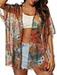 cheap Cover-Ups-Women&#039;s Swimwear Cover Up Swimsuit Floral Orange Swimwear Bathing Suits