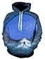 billige Hoodies-Herre Plusstørrelser Pullover-hættetrøje Grafisk Hætte Daglig I-byen-tøj 3D-udskrivning Afslappet Hættetrøjer Sweatshirts Langærmet Blå Lilla Grå