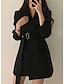 preiswerte Damen Blazer-Damen Einreiher - 1 Knopf Blazer Solide Alltagskleidung Schwarz / Khaki / Beige S / M / L