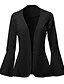 cheap Blazers-Women&#039;s Coat Formal Style Solid Color Casual Coat Causal Spring &amp; Summer Regular Jacket orange