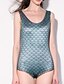 cheap One-Pieces-Women&#039;s One Piece Monokini Swimsuit Tummy Control Open Back Slim Solid Color Dark Gray Swimwear Bodysuit Strap Bathing Suits New Party Fashion / Lady / Print / Padless / Print